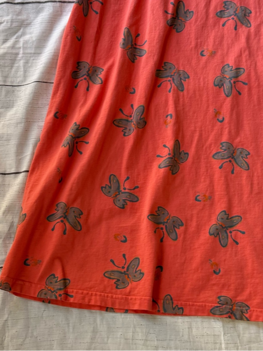 Vintage 90's Zip Code Maxi Tank Top Dress Butterfly Print Size Medium - Picture 6 of 13